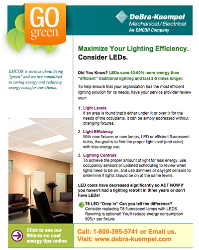 Maximize Your Lighting Efficiency. Consider LEDs.